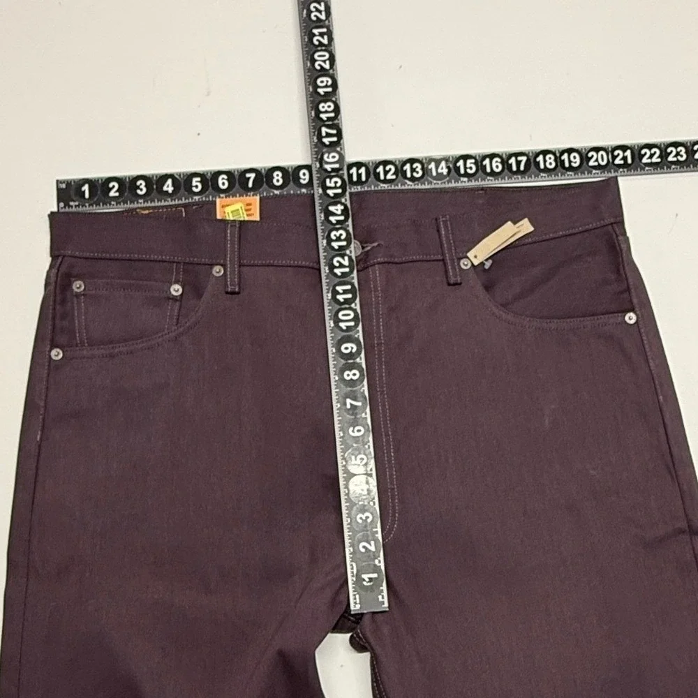 Levis‎ 501 Jeans Mens 40x30 Purple Straight Leg Button Fly Shrink-to-Fit NEW